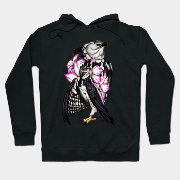 American Harpy Eagle - Harpia harpyja Hoodie by Xonaar Illustrations